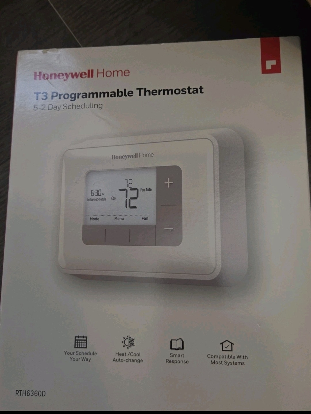 Honeywell Home T3 Programmable Thermostat - White